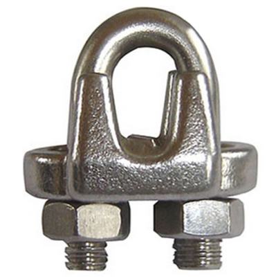 Jatuhkan Klip Tali Kawat Tempa 1/8 Sampai 3-1 / 2 Inch Penjepit Tali Kawat Tempa