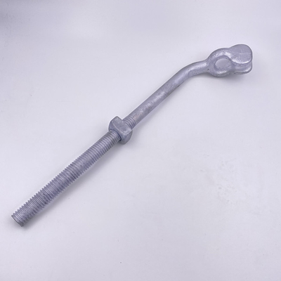 Perlengkapan Tenaga Listrik Galvanis HDG Thimble Eye Bolt With Nut