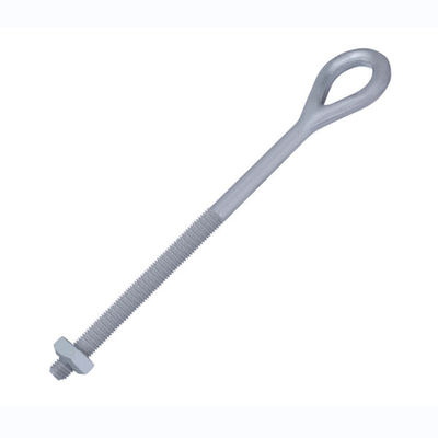 CE Power Line Fittings Baut Mata Ditempa HDG 150MM Hingga 600mm