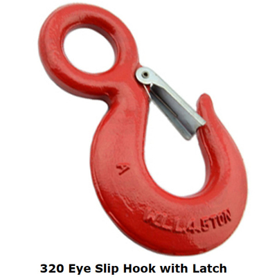 Warna Dicat 320 Clevis Latch Hook Eye Slip Hook Dengan Latch M16.5 - M90