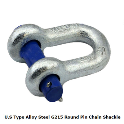 G215 Round Pin Chain Shackle Galvanized US Type