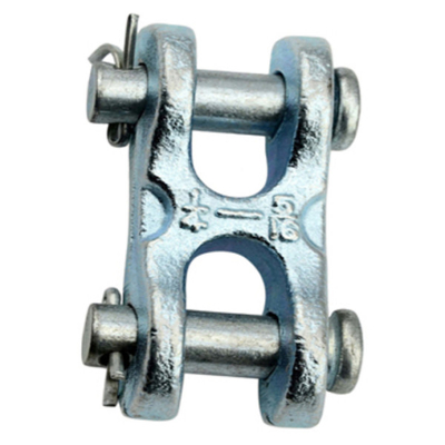 2.1T - 7.48T Drop Forged Master Link Galvanis Twin Clevis Link ISO