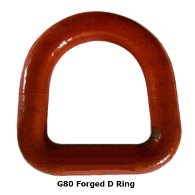 2.5T - 8T G80 Forged D Ring Color Painted Alloy Steel Untuk Aksesori Pengangkat