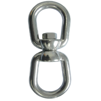 Perangkat Keras Rigging Tali Berlapis Seng 1/4in Baja Karbon Regular Swivel Crosby G402