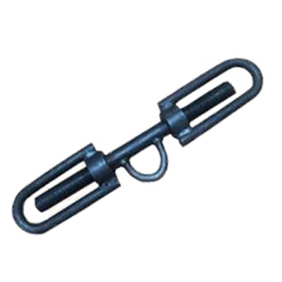 Hot Dip Galvanized Turn Buckle Carbon Steel Hamburger Turnbuckle D - D 13T Sampai 30T