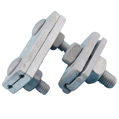 baja karbon Power Line Fittings penempaan panas HDG Surface Guy Wire Clamp