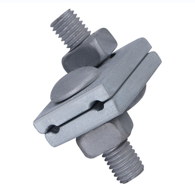 baja karbon Power Line Fittings penempaan panas HDG Surface Guy Wire Clamp
