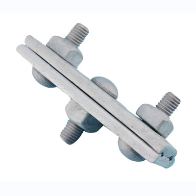 baja karbon Power Line Fittings penempaan panas HDG Surface Guy Wire Clamp