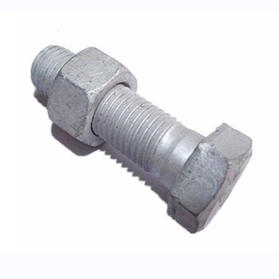 Carbon Steel Power Line Fittings Hot Forged HDG Hex Bolt Dan Nut Grade 6.8